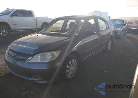2004 Honda Civic Lx z USA, uszkodzony, nr VIN 2HGES16584H622373